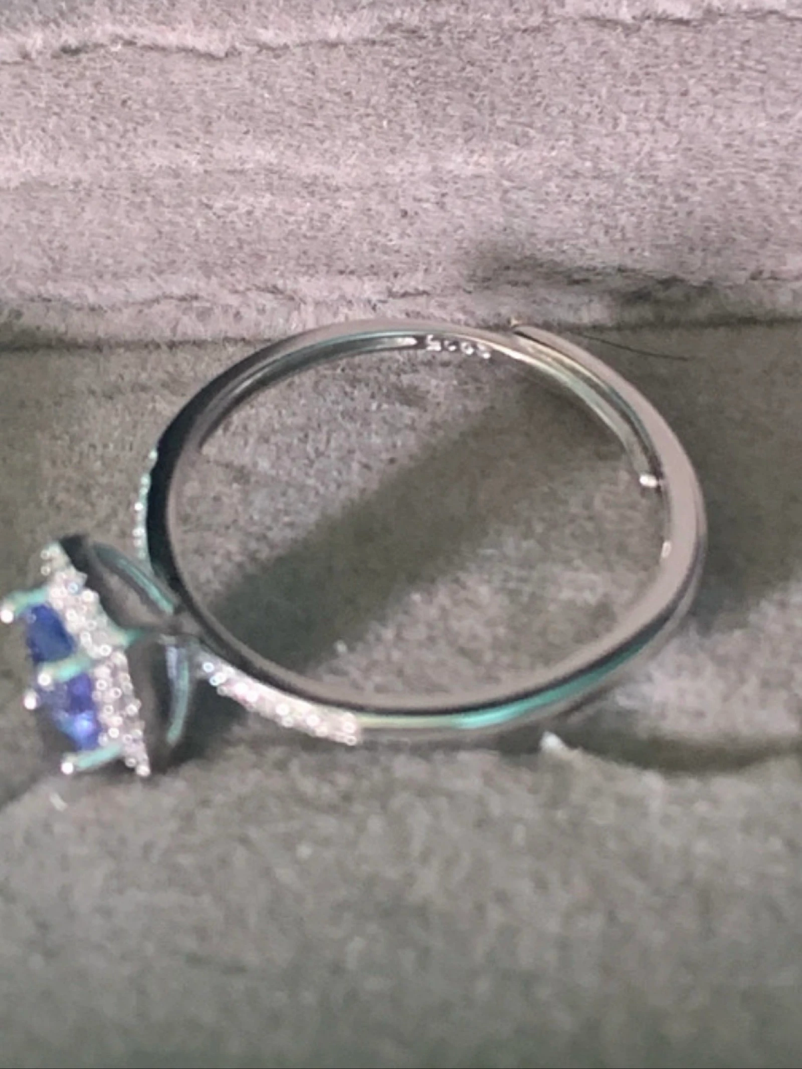 Anneau en argent avec tanzanite naturelle – photo 6